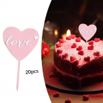 20 tk. S&uuml;nnip&auml;evakoogi pealist&uuml;kk, DIY s&uuml;damekujulised lisad kihlumise aastap&auml;evaks Pink Gold