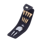 Gdesign Golfitiid ja Divot Tool koos Etuiga (Must)