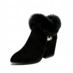 Moodsad saapad Naiste karusnahk Talvised soojad terava otsaga poolsaapad Seksikad kivist kaunistusega t&otilde;mblukk Naiste saapad Mugavad naiste kingad 37