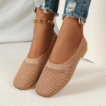 Naiste kingad Mood Kootud V&otilde;rk Hingav Naiste Mokassiinid Mugavad Kandiline Nina Vabaaja Baleriinad Zapatos De Mujer 2024 43 khaki