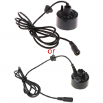 Mini Foggers Maker 12 LED-valgustiga siseruumides kasutatavate v&auml;limiste purskkaevu udumasinatega must