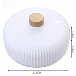 Uus hele luksuslik puuviljavaagen kodu elutuba diivanilaud Lihtne kommikarp kaanega suupistekarp kuivatatud puuviljataldriku hoiukarp valge