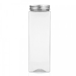 Toidu s&auml;ilituskanistrid etikettidega &Otilde;hukindlad toiduainete s&auml;ilitusmahutid Teravilja s&auml;ilituspudelid 500ML-Rectangular