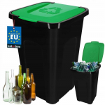 KOTARBAU&reg; K&ouml;&ouml;gipr&uuml;gikast 50 L sorteerimiseks pol&uuml;et&uuml;leenist kaanega - Roheline - Kotarbau