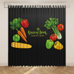 Odavad k&ouml;&ouml;gikardinad K&ouml;&ouml;gi Toit K&ouml;&ouml;giviljad Puuviljad Tr&uuml;kitud Kardinad L&uuml;hikesed Kardinad 2 paneeli rideaux chambre cortinas de salon 2x68W165H(CM)&Grommet Top