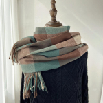 Ruuduline sall Naiste talvine uus mitmek&uuml;lgne retrotemperamendiga sall, ka&scaron;miiritmitatsioon, soe &uuml;li&otilde;pilassall kahekordse kasutusega 70*200cm