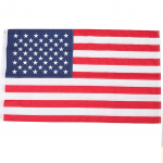 Ameerika lipp 5 x 8 Ft, tikitud t&auml;hed ja &otilde;mmeldud triibud, messingist r&otilde;ngad sise-/v&auml;ljas One Size punane