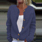 Naiste mood &uuml;hev&auml;rviline pikkade varrukatega kootud kardiganist n&ouml;&ouml;biga jakk XXXL veini