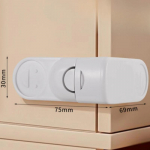 Laste turvasahtli lukk Lastele muljumisvastane k&auml;sikapi sahtli lukud Kodu turvakaitse plastikust kapi pannal valge