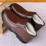 Ehtsast nahast meeste saapad Super soojad poolsaapad meestele Villased lumesaapad Kleitkingad Talvekingad Meeste vabaajajalatsid 38