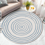 Elutoa &uuml;mmargune vaip Paks voodi vaibad Pehmed libisemisvastased &uuml;mmargused p&otilde;randavaibad Lipsu v&auml;rvimismatt diameter 120CM