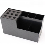 Salongi Juuksuri K&auml;&auml;rid Kamm Klambrid Riiul Hoiukarp Juuksuri Kosmeetikavahend must