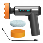 4000 mAh juhtmeta autopoleerija Laetav elektriline juhtmevaba poleerimismasin kaasaskantav auto vahatamine klaasi kriimustuste parandamiseks poleerimist&ouml;&ouml;riist must