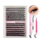 Lash Bond And Seal 10 ml Individuaalne ripsmeliim ja tihend &uuml;litugeva hoidmisega ripsmepikenduste ja ripsmeliimi eemaldaja 5 ml pintsettide komplekt roosa