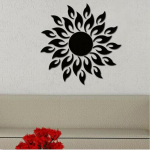 3D Mirror Sun Art Eemaldatav seinakleebis Mural Decal Kodutoa sisekujundus one size
