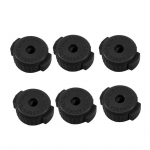 6 tk plastikust lahti v&otilde;etav trumlikomplekt kiiresti vabastavad korgid taldrikumutri paigaldamine eemaldamise statiivi kruvikorgid kinnituspandlaga 6PCS must