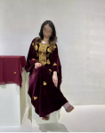 K&auml;sit&ouml;&ouml; Abaya Kleit SAMET Farasha Kaftan Dubai Islami Maroko Stiilne XS vaarika
