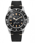Mathey-Tissot Mathy Vintage Nahkrihm Musta sihverplaadiga Kvarts H900ALN Meeste k&auml;ekell must
