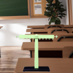 Leverage Ruler with Bracket Balance Scale Learning Tool Easy to Use Teaching Instrument Pp Ruler