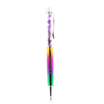 Pierres et Min&eacute;raux. Stylo min&eacute;raux Am&eacute;thyste du Br&eacute;sil. Couleur multicolore.