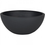 EDA Pot vasque GRAPHIT UP - 3,3L - &Oslash; 25 cm x H 10 cm - Gris anthracite