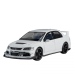 1/32 Mitsubishi Lancer EVO Final Edition v&otilde;istlusm&auml;nguauto mudel survevalu metallist miniatuurkogu kingitus lastele poistele valge