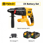 1680 W 26 mm harjadeta elektriline haamer puur, majapidamises kasutatav akuvasara elektrit&ouml;&ouml;riist Makita 18 V aku jaoks 2XBattery Set-A