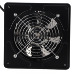 190mm 40W Seinale paigaldatav V&auml;ljat&otilde;mbeventilaator Madala m&uuml;ratasemega Kodu Vannituba K&ouml;&ouml;k Garaaž Ventilatsioon (Valge) must