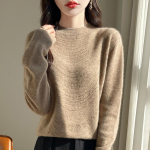 Naiste ka&scaron;miirist sviiter Qinghe ka&scaron;miir 30% ka&scaron;miir 70% vill s&uuml;gis-talvine ka&scaron;miir pullover pehme ja soe XXL pruun