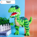 Dinosaurus Overlord ehitusklotsid DIY &otilde;ppem&auml;nguasjad v&auml;ikesed graanulid ehitusklotsid laste m&auml;nguasjad