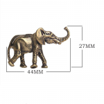 Puhast messingist massiivsed elevandikujukesed Kodu t&ouml;&ouml;laua kaunistused Loomingulised pronksloomade miniatuurid Kodukaunistus Tee lemmikloomade lauakaunistus