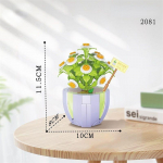 Uus lillekimp vaasiga &Uuml;hilduvad ehitusplokid p&auml;evalilled T&auml;iskasvanutele kokkupandud lillepotid Uusaastatuba Uusaasta kaunistus No box