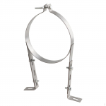 Korstna toru seinakinnitus, toruklambri kinnitus, l&otilde;hestatud r&otilde;ngasriputi, B-t&uuml;&uuml;pi ventilatsioonihoidik