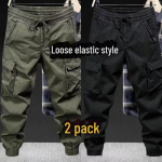 Meeste s&otilde;jav&auml;erohelised taktikalised tunked - Ameerika stiilis, lahtiste mansettidega, kevad/suvi 2023, v&auml;lim&auml;gede ronimine, vabaaja suur suurus. 5XL