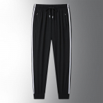 Suvised uued Loose Plus Fat Three Stripes Ice Silk p&uuml;ksid meestele ja naistele &otilde;hukesed elastsed kiirelt kuivavad vabaaja p&uuml;ksid M tumesinine v&auml;rv