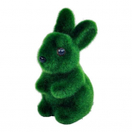 Kunstlik sambla lihav&otilde;ttej&auml;nku ornament Realistlik flokeeriv roheline j&auml;nes kunstlik rohelus Kodukontori puhkusepidu Kevadine kaunistus 11cm roheline
