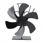 Vertikaalne pliidi ventilaator 6 labaga Termiline ventilaator Kuumusj&otilde;ul t&ouml;&ouml;tav Kiire soe tsirkulatsioon K&auml;epide Disain Pliidi peal must