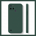Realme C21 &uuml;mbrisele Realme C21 C21Y C25Y C25 C25S C30S C30 C31 C33 C35 C55 vedel silikoon TPU p&otilde;rutuskindel kaitseraua telefoni kate Realme C21 punane