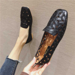 Kandilise varbaga naiste suvekingad Tikandid Disainkingad Pehmed Slipon Loafers Mokassiinid Vaba aeg Naiste balletikorterid 35 parkkoor