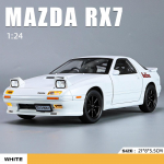 1:24 Mazda RX7 RX-7 Super Spordauto Heli ja Valgus T&otilde;mmatav Tagasi Kogumiskaunistused Simulatsioon Valatud Mudelauto Valamine Laste M&auml;nguasi Poisi Kingitus valge