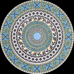 Ringvaip Ameerika boheemlaste r&otilde;du ripptool arvuti p&ouml;&ouml;rdtool &uuml;mmargune p&otilde;randamatt 80*80cm paabulinnu sinine v&auml;rv