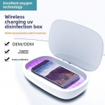 3-&uuml;hes ultraheli puhastaja UVC UV desinfektsioonikarp Mobiiltelefoni juhtmevaba laadimine Kontaktl&auml;&auml;tsed Hambaraviseadmed