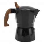 Moka kann 80ml Kahekordse klapiga disain K&otilde;rge efektiivsusega ekstraheerimine Pliidil kasutatav kohvimasin v&auml;litingimustesse L(for 6.5-9kg) must