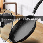 Mittenakkuv meditsiinilise kiviga praepann: Universaalne induktsioon- ja gaasipliidile, Ideaalne pannkookide, steikide, munade jaoks. 26cm Frying Pan without Lid