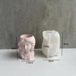 T&uuml;druku nukukujuline lillepoti silikoonvorm armas pliiatsihoidja DIY mahlane potitaim kipstsementvormi vaasivorm C