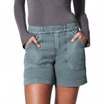 Naiste cargo l&uuml;hikesed p&uuml;ksid, pealek&auml;ivad, k&otilde;rge v&ouml;&ouml;kohaga, venivad l&uuml;hikesed p&uuml;ksid, vabaaja, slim-l&otilde;ikega, taskutega, suvine rannaoutfit XXXXL