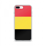 Coque iPhone - Belgique - Drapeau - Souple - Mitmev&auml;rviline - &Uuml;hilduv iPhone 7 Plus