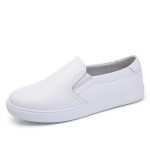 Kevadised Ehtsad Nahast Naiste Kingad Suur Suurus Lamedad Vabaaja ja Mitmek&uuml;lgsed &Uuml;hed Kingad, &Otilde;pilaste Valged Kingad Naiste Loafers Pehmed ja Mugavad 35