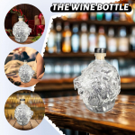 Naljakas prantsuse viskipudel, 3D-graveeritud kujuga viskiklaasid, koertele m&otilde;eldud viskiveini klaaspudel, Fanyil Eaglory, ainulaadne veinidekanter meestele One Size