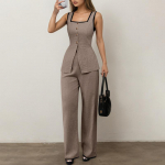 ZANZEA Naiste varrukateta vestid ja p&uuml;ksid suvised kaheosalised &uuml;likonnad XL